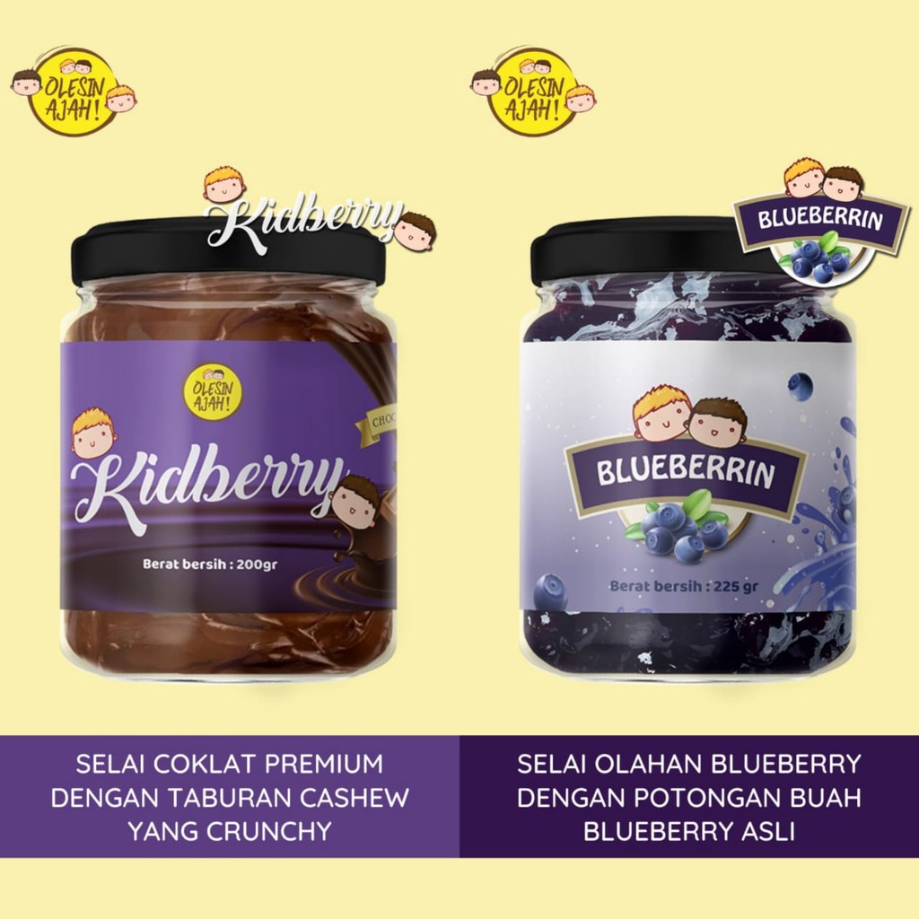 

Promo OlesinAjah Selai Kidberry 200Gr + Blueberrin 200Gr