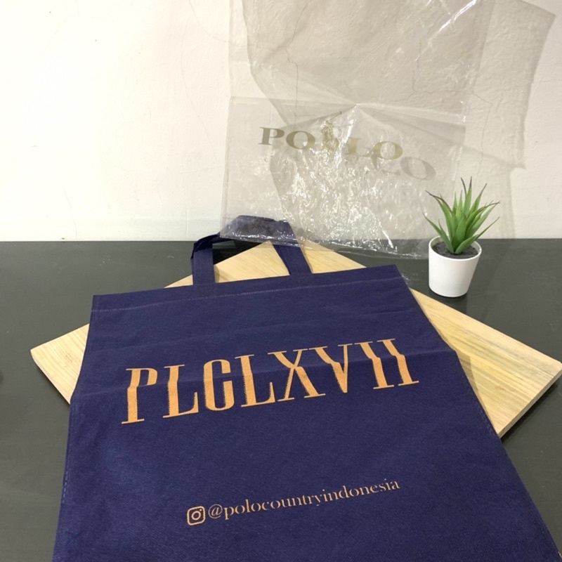 Spunbond Bag Polo Ralph Lauren Asli Original Branded Shopping Bag