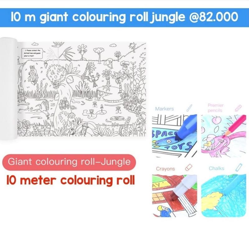 

mideer giant colouring jungle roll