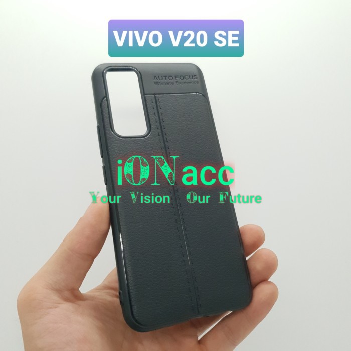 LEATHER CASE VIVO V20 - VIVO V20 SE - TPU AUTO FOCUS EMBOSS SOFTCASE