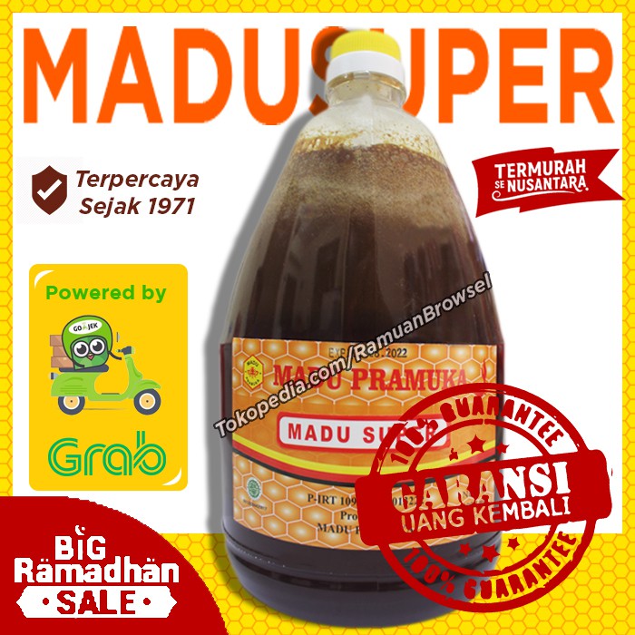 

Madu Pramuka Super (Madu + Pollen + Royal Jelly) 2 Liter - MMD1057