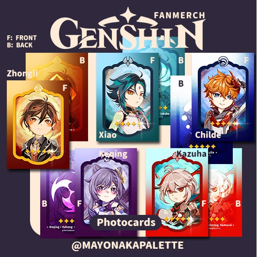 

Genshin Impact Photocard _ characters