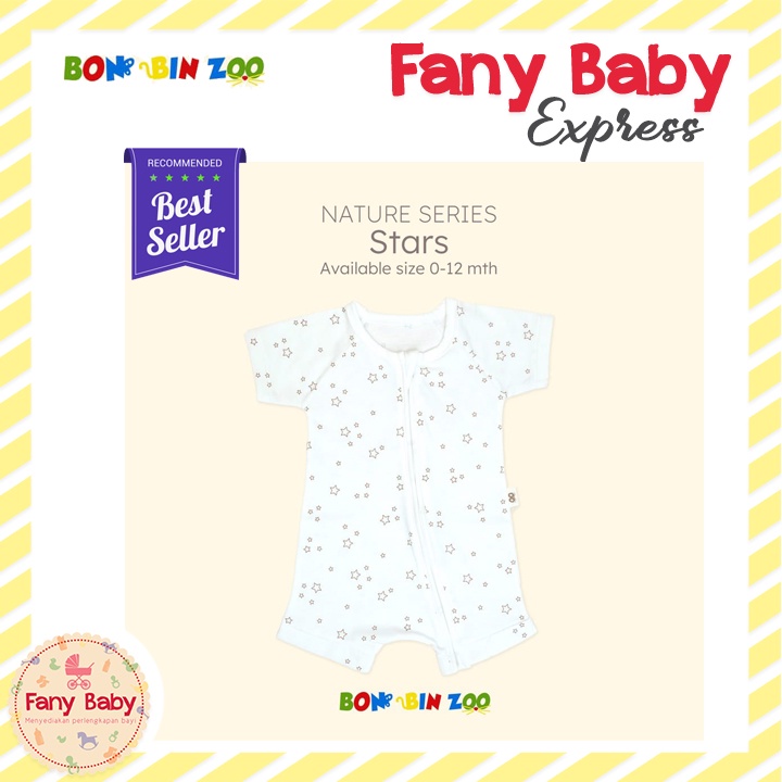 BONBINZOO ZIPPER ROMPER - NATURE SERIES