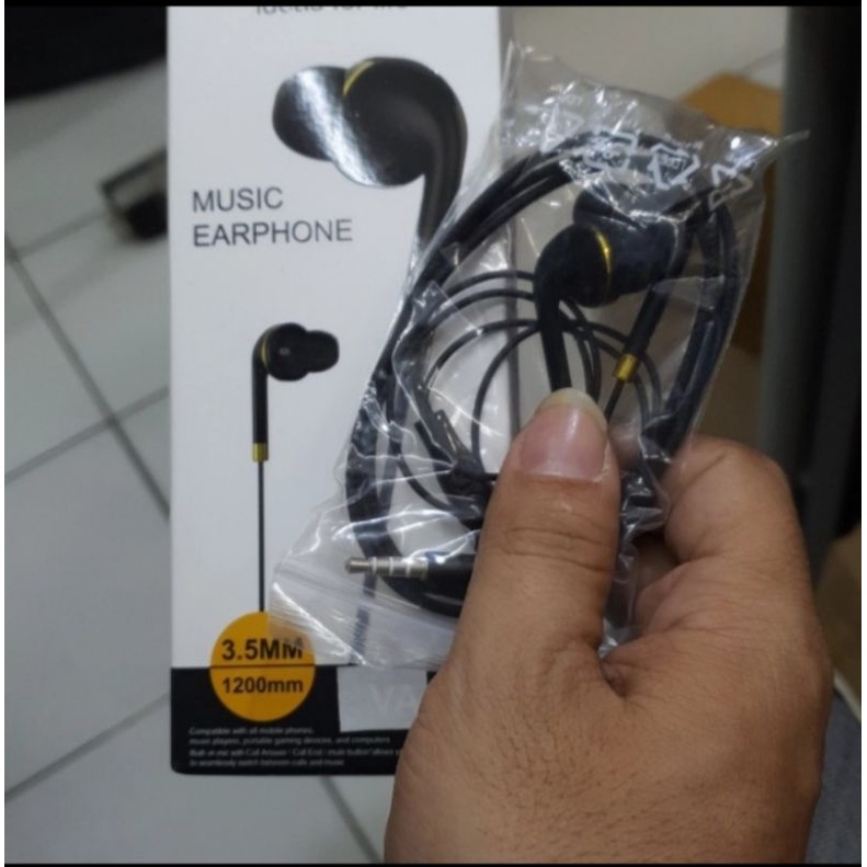 HANDSET EARPHONE HEADSFREE PANASONIC 198 EXTRA MEGA BASS