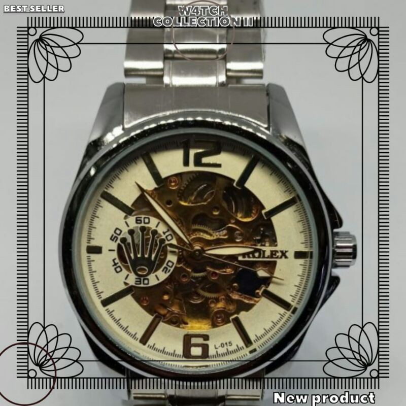 Jam Tangan Rolex Original 4,2CM Automatic Steinleis steel Classic Transparan  Terbaru (BISA COD)✓