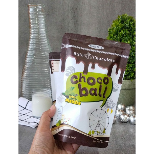 Batu Chocolate - Chocoball Matcha / Green Tea  - Oleh Oleh Khas Malang