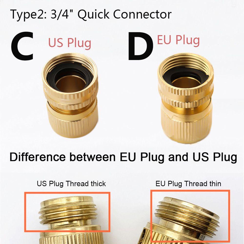 Konektor Selang Taman Nanas Flexible Cuci Mobil Keran Fitting Hose Quick Connect