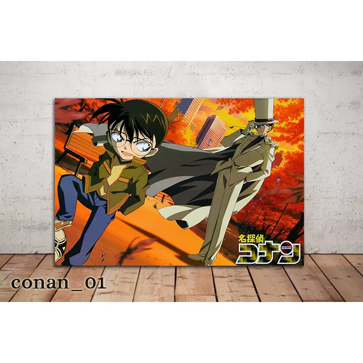 Poster Kayu Detective Conan/Hiasan Dinding Kayu mdf 6mm/Dekorasi Dinding/Dekorasi Kamar/Poster Conan