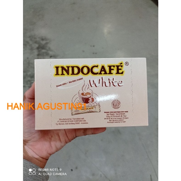 

Indocafe White No Sugar / Kopi Putih Bebas Gula isi 10 stick