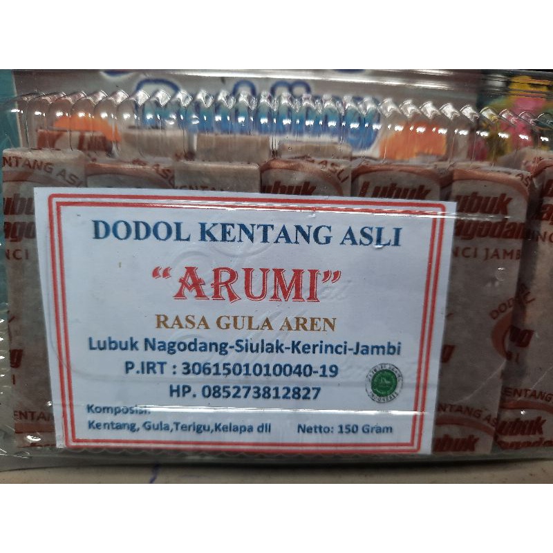 

(BISA COD) 500 GRAM (55-60pcs) DODOL KENTANG ASLI LUBUK NAGODANG KERINCI JAMBI SUMATRA(MAXIMAL 2 RASA)