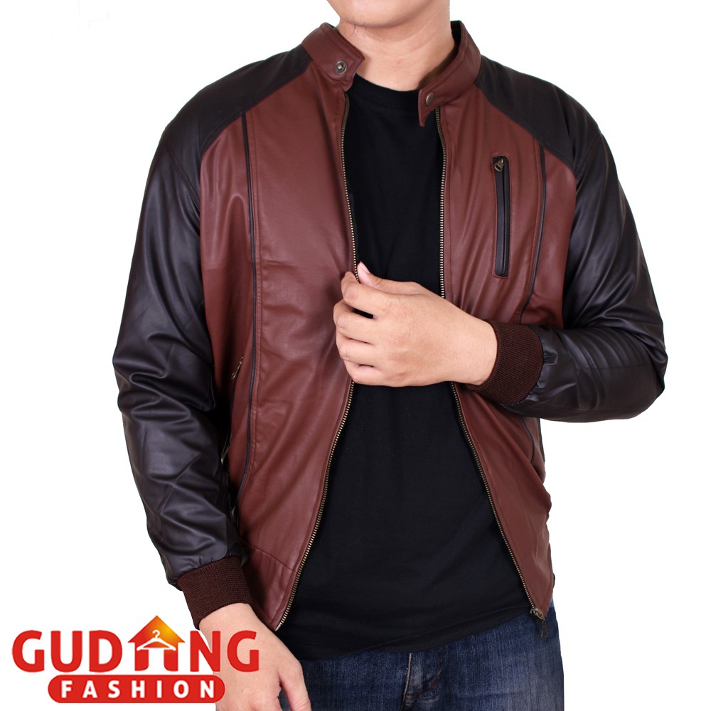 Jaket Kulit Oscar Pria Casual JAK 2284