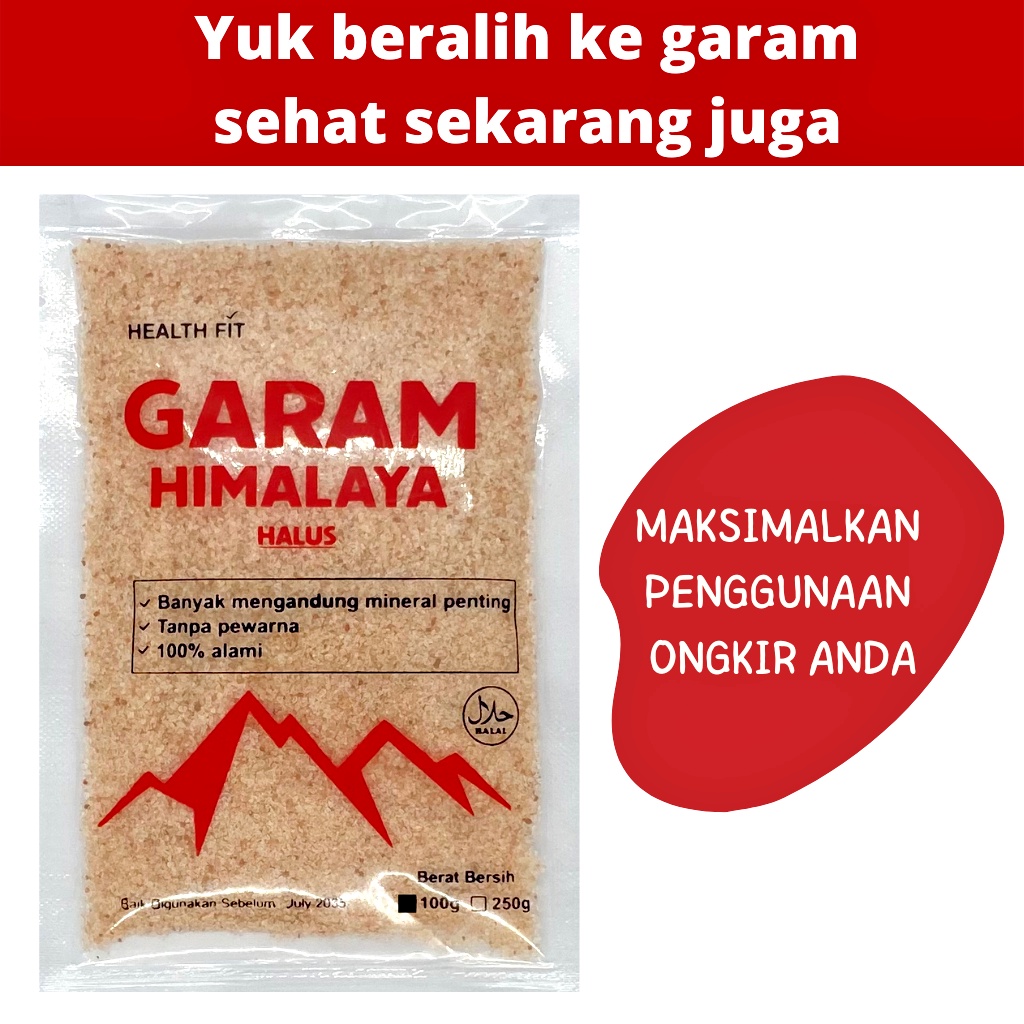 Garam himalaya himalayan salt original organic  100 dan 250 gram