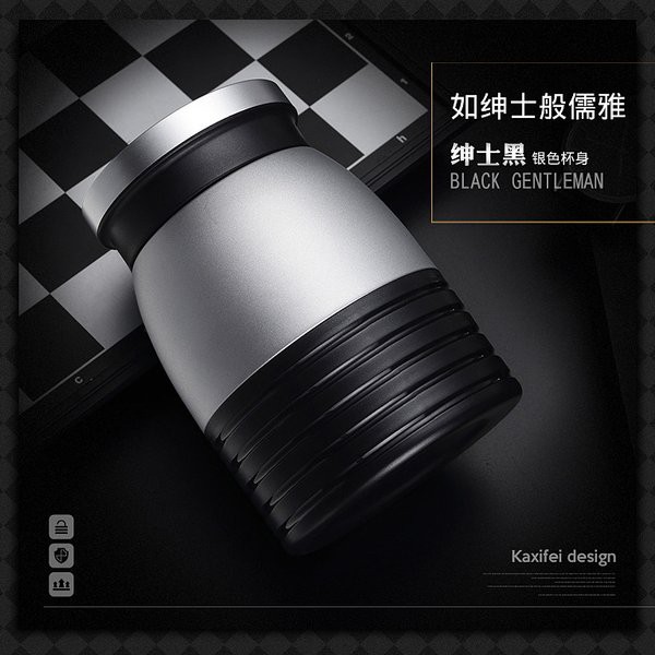 Kaxifei Botol Minum Thermos Vacuum Stainless Steel 280ml - K701 - Black