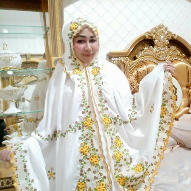 Mukena sutra bordir padang