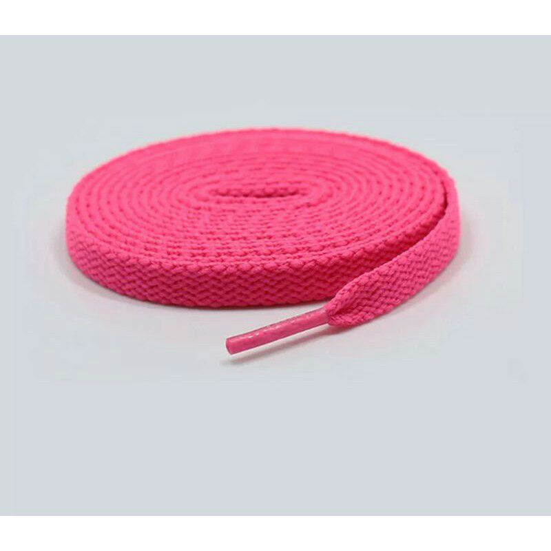 Tali sepatu casual motif gepeng-Pink