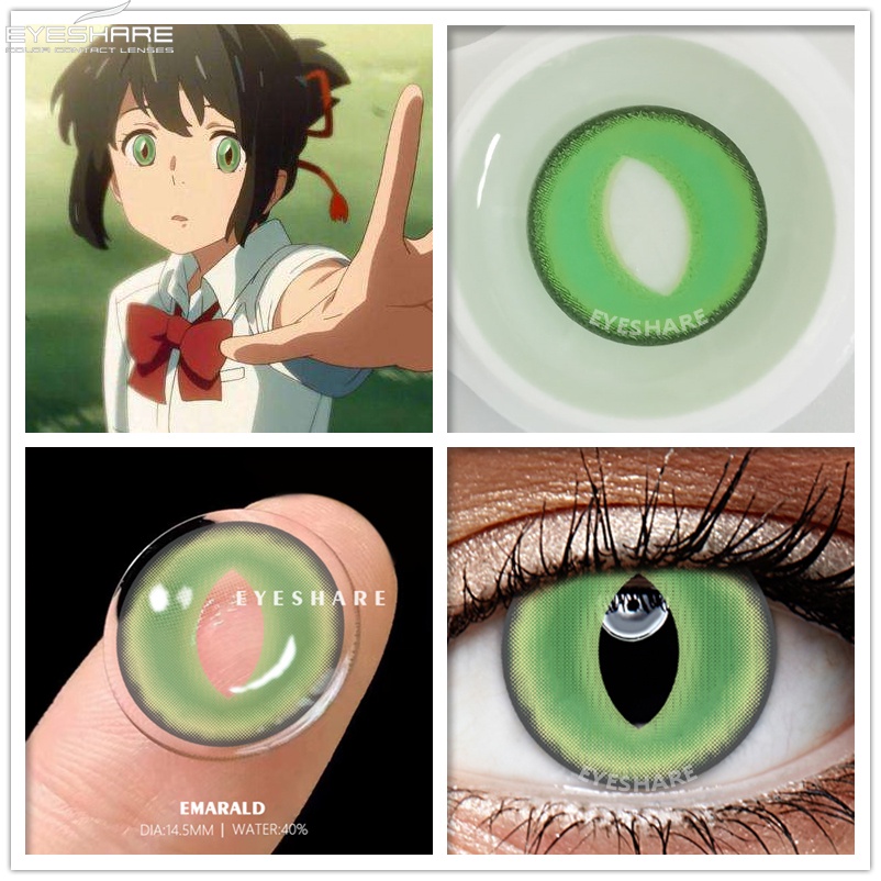 [✅COD &amp; READY STOCK] Softlens Mata Normal Lensa Kontak Warna Soflens cosplay manga anime Naruto halloween Lensa Kontak DIA 14.5MM