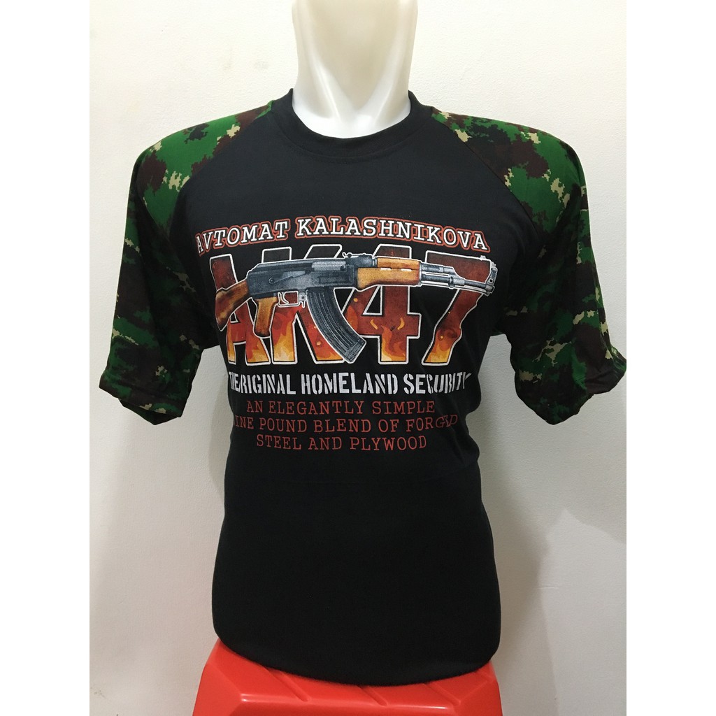 Kaos Raglan NKRI - Kaos Loreng - Kaos Army - Kaos Lengan Pendek Loreng