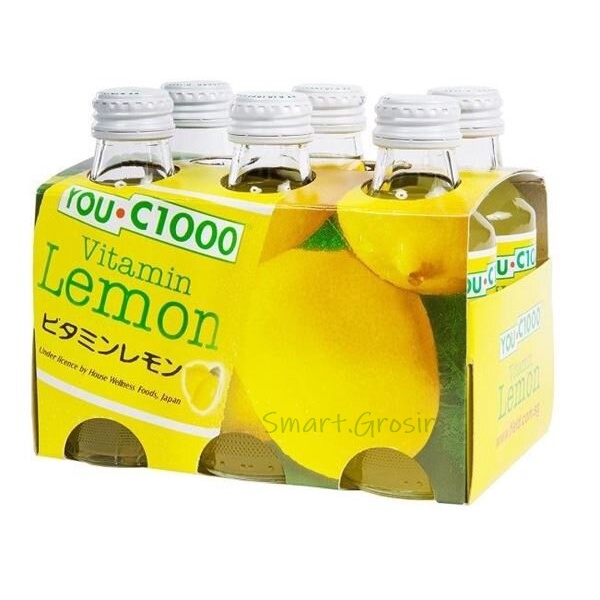 

YOU-C1000 VITAMIN LEMON 140ML PAKET 6PC (BOTOL BELING)