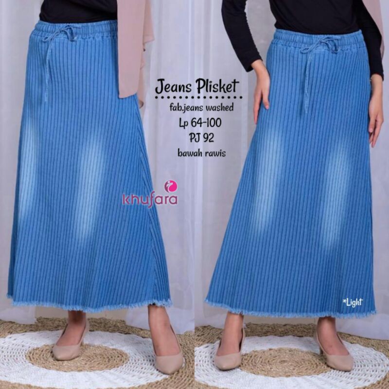 PLISKET JEANS • ROK JEANS