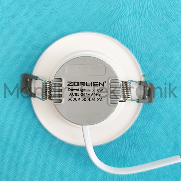 Lampu Downlight LED Inbow 6 Watt 6w 2,5 Inch Zorlien - Lampu LED Downlight 6w 2.5 Inch - Downlight LED Plafon Putih 6w