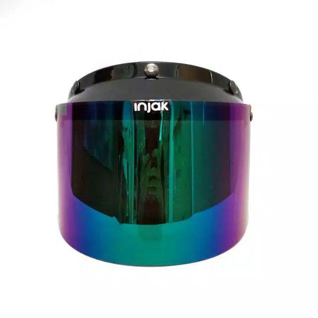 KACA DATAR HELM CARGLOSS RETRO // KACA  FLAT HELM BOGO-Pelangi