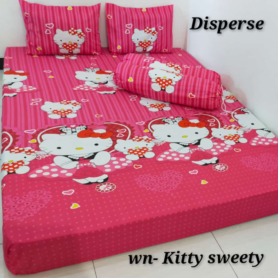 7 motif kitty, sprei murah, sprei homemade, sarban 2 sargul 2, sprei dewasa