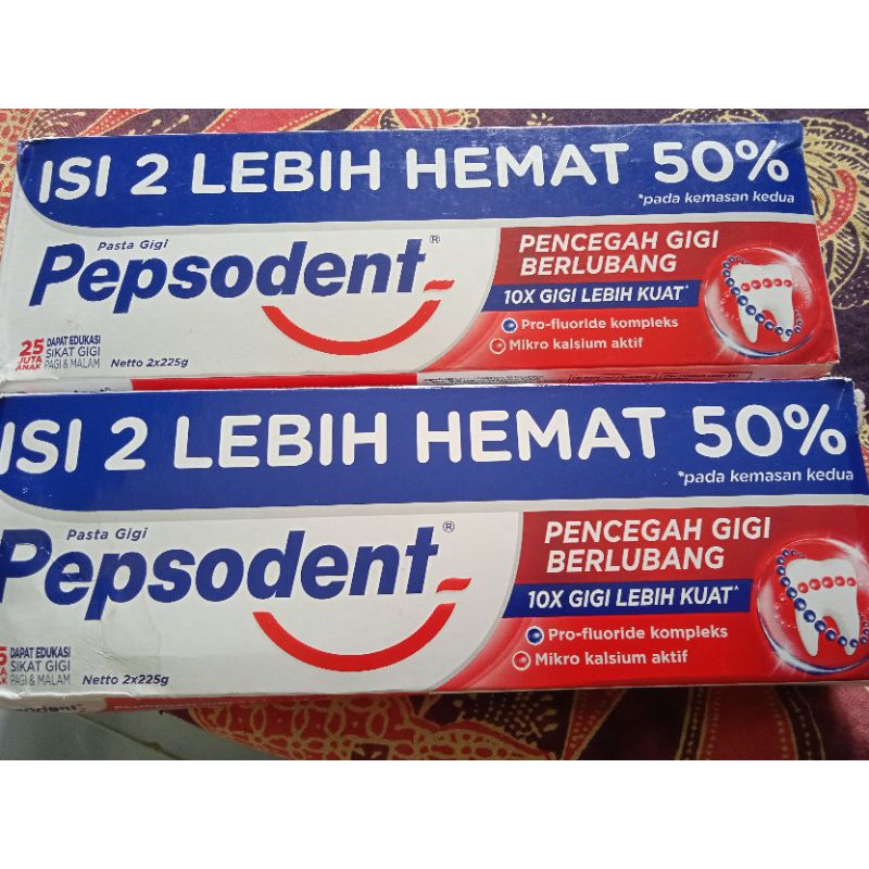 PROMO PEPSODENT GIGI BERLUBANG 225+25gr