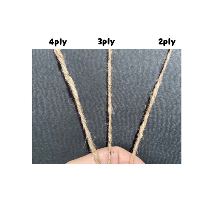

Tali goni tali rami dekorasi vintage rope kerajinan tangan room decor - dua ply