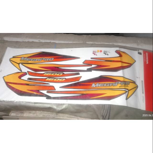 stripe sticker striping set honda megapro lama 871x0-keh-690za ori AHM