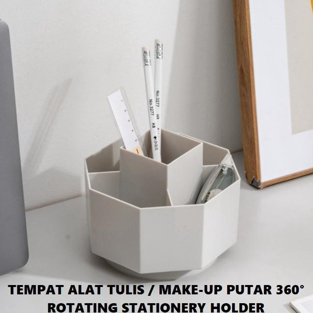 

Office & Stationery | Document Organizer | Tempat Alat Tulis Putar 360 Derajat Rotating Stationery Storage | Best Seller
