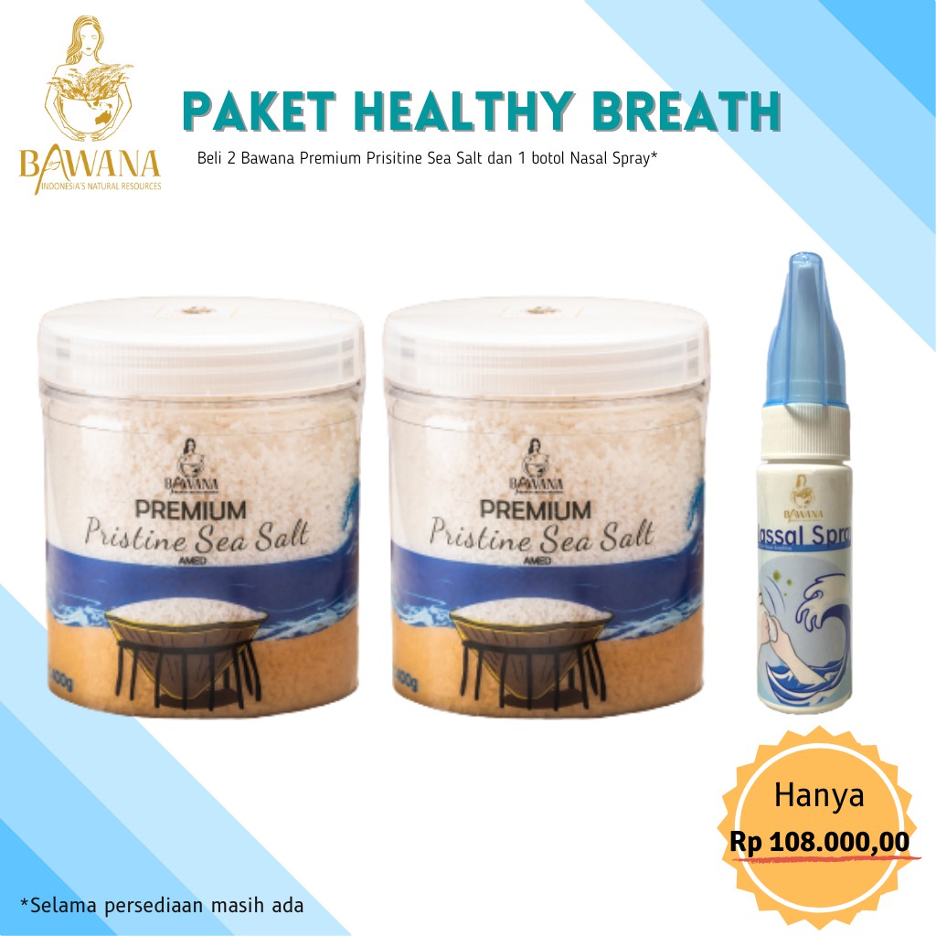 

Bawana Amed Pristine Sea Salt (Paket Heathy Breath)