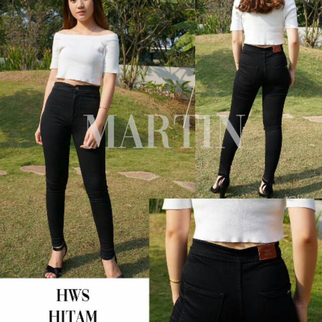 CELANA JEANS HIGT WAIST MARTIN WANITA IMPORT MODEL TERBARU / Celana Jeans panjang Higth waist Martin