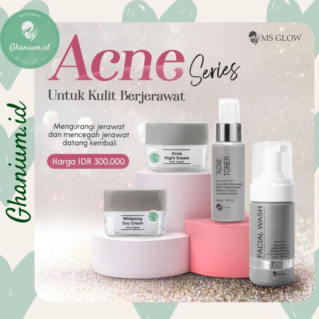 PAKET ACNE MS GLOW / ACNE SERIES MS GLOW