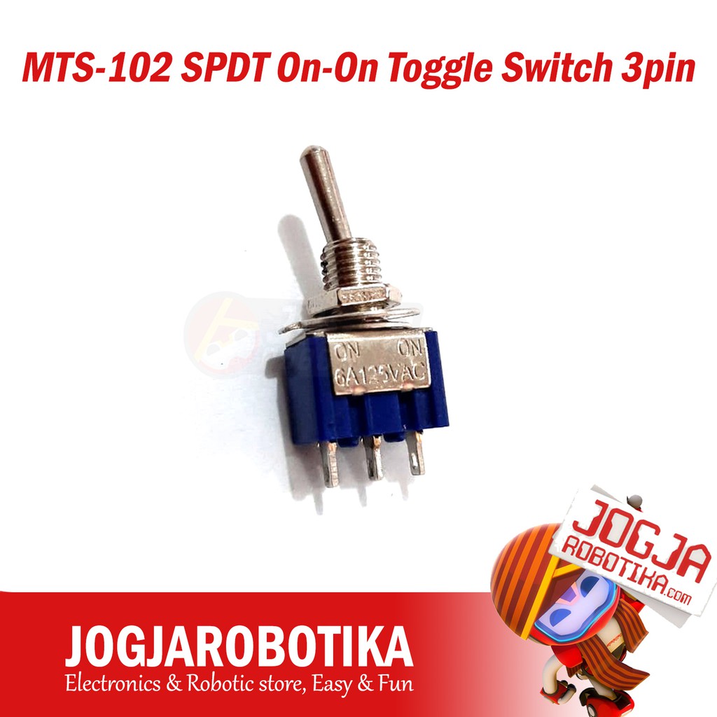 MTS-102 SPDT On-On Toggle Switch 3pin