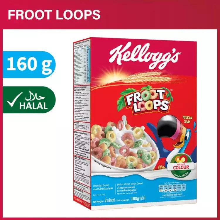 

Kellogg's Kellogg Froot Loops 160gram 160gr 160gr cereal sereal fruit
