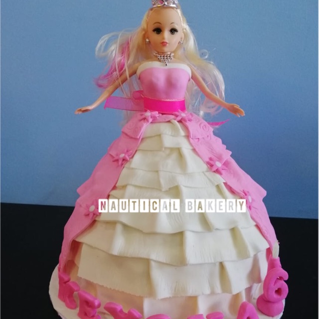 

Fondant barbie cake