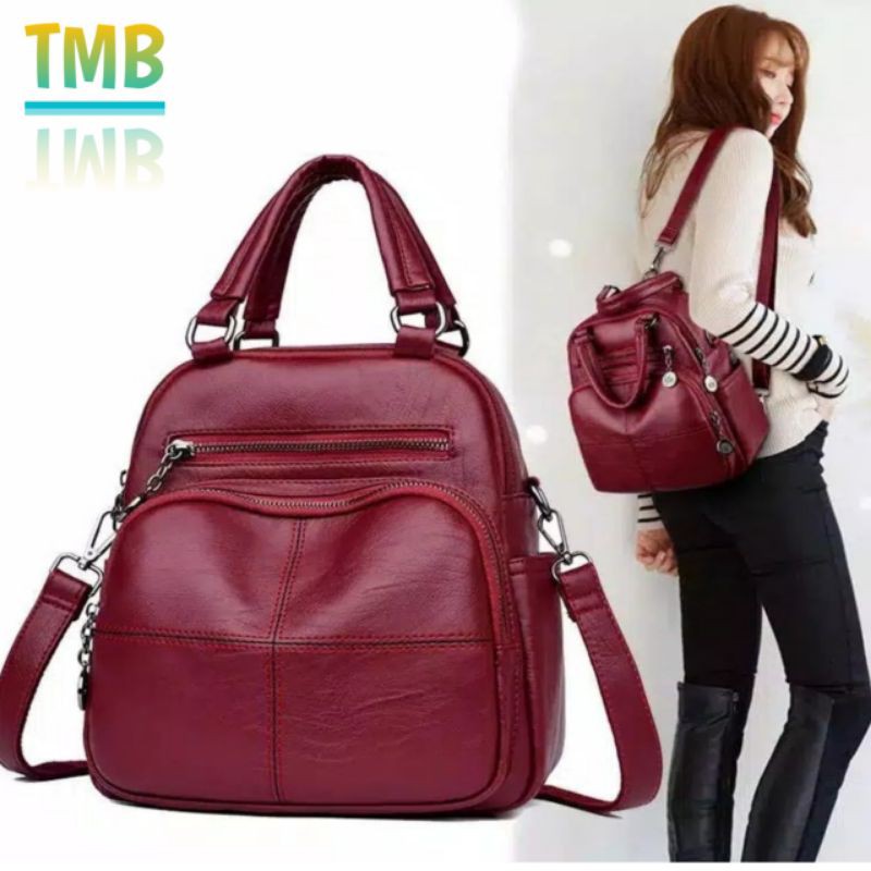 N.E.W PRODUKTas Tote Bag Wanita Cewek Simple Simply Stylish Style SBTAS RANSEL WANITA MULTIFUNGSI Ha