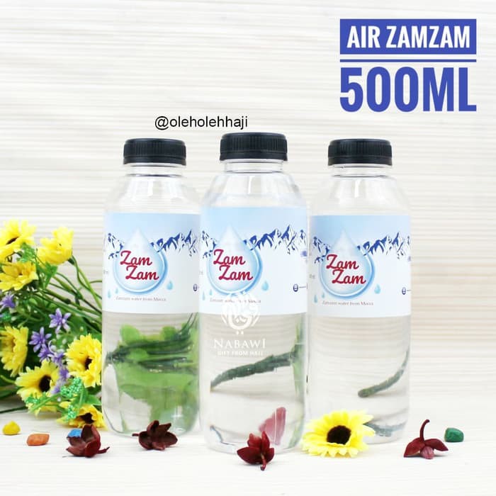 

Air Zam Zam 500 ML Kemasan Botol Asli Original Oleh Oleh Haji Umroh