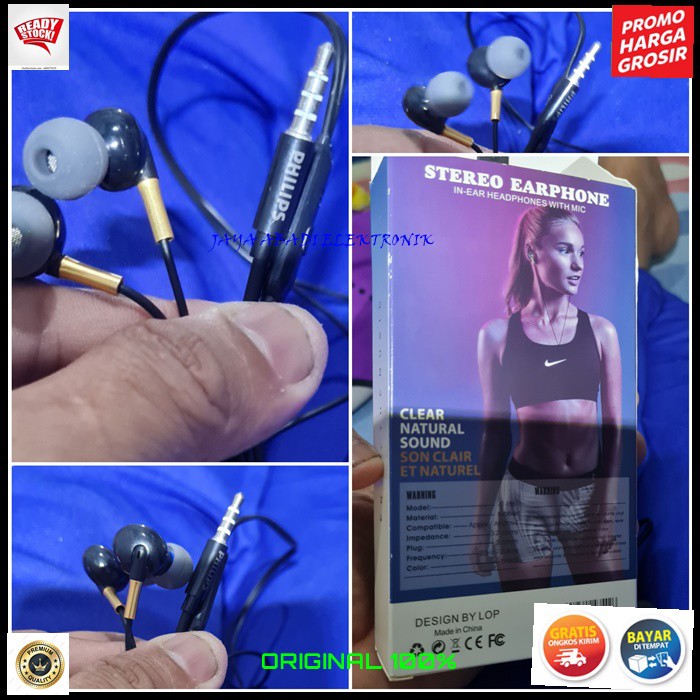 J377 PHILIPS HEADSET IN EAR 3.5 MM DOBEL BASS HANDSFREE DOUBLE BAS EARPOD SUPER HF EARPHONE SUPER PREMIUM MIC KABEL MUSIK CALL NELPON HP AUDIO SOUND SUARA VOKAL KARAOKE ORIGINAL STEREO WIRED BASS+ HEADPHONES HIFI EARPHOD HF HEADSET MIC CABLE EARPHON MUSIK