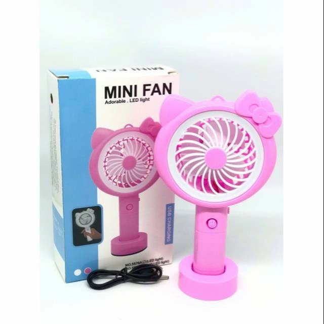 Handy Mini Fan Portable SX-109 HELLO KITTY / DORAEMON,kipas mini