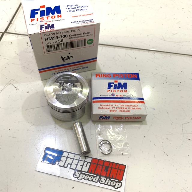 PISTON SEHER KIT SET JUPITER Z VEGA R KAZE FIM94 56MM ORIGINAL FIM