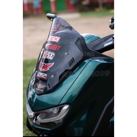 VISOR NMAX NEW TDR MINI SIRIP V3 WINDSHILED NMAX NEE NEW TDR MINI SIRIP V3 UNTUK 3PSC