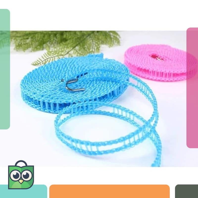 Promo Gantungan Baju Tali Jemuran 5 Meter Clothes Line Laundry Tambang 5M Magic Hanger 5Meter Rope P