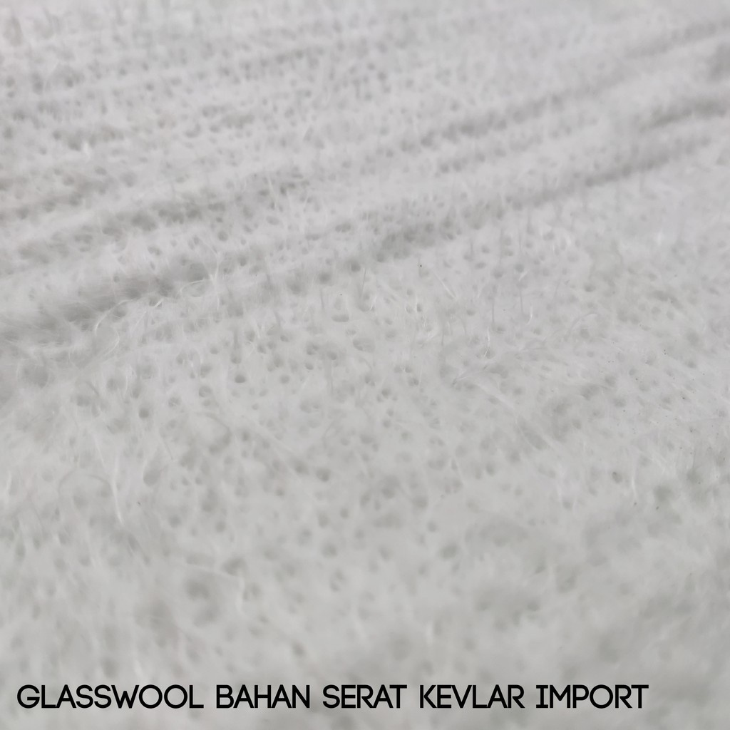 X106 | Glasswool Filter Saringan Serat Busa Knalpot Racing Standar Gaspul Gaswool Glaswool Motor