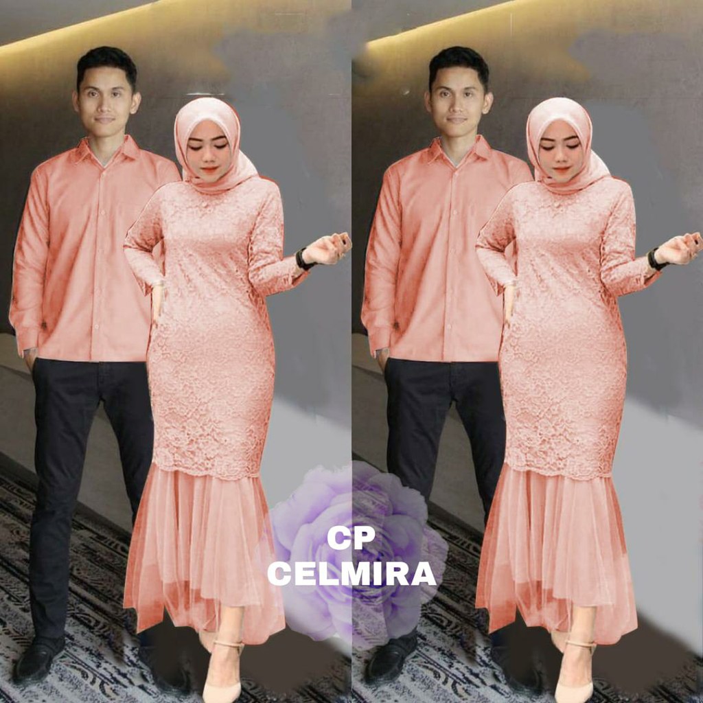 indobest COUPLE CELMIRA / BUSANA PRIA WANITA SEPASANG / GAMIS PESTA