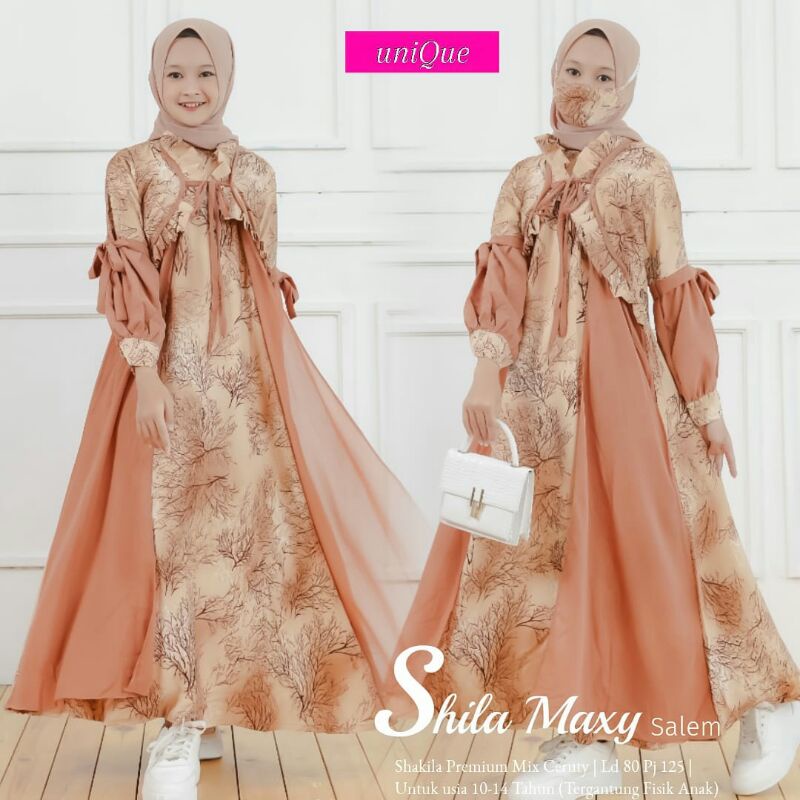 SHILA  MAXY BY UNIQUE GAMIS ANAK