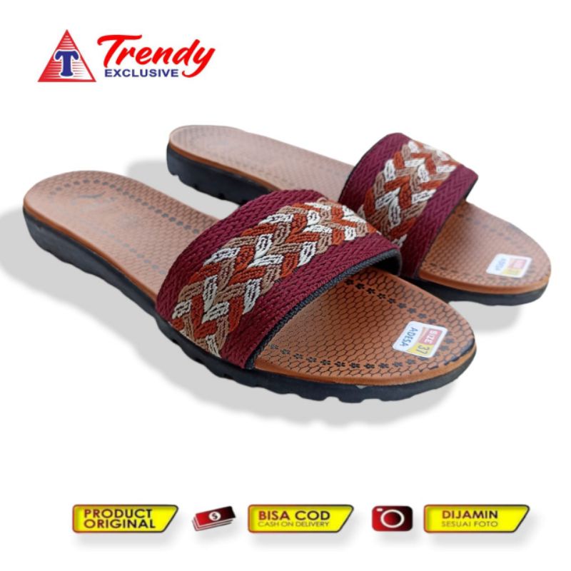 sandal cewek adesa / sandal cewek terbaru / sandal cewek slop / sandal cewek kekinian