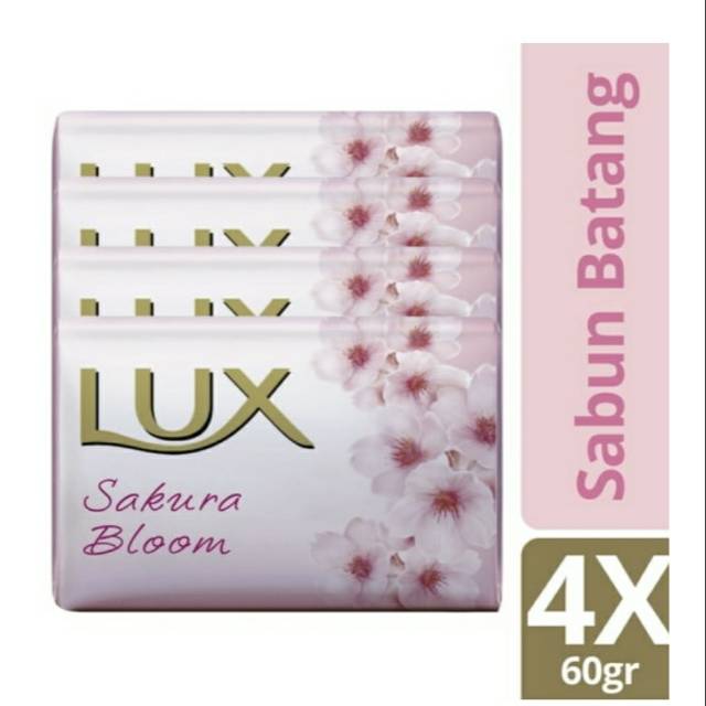 LUX Sabun Mandi Batang Sakura Bloom (60gr x 4)