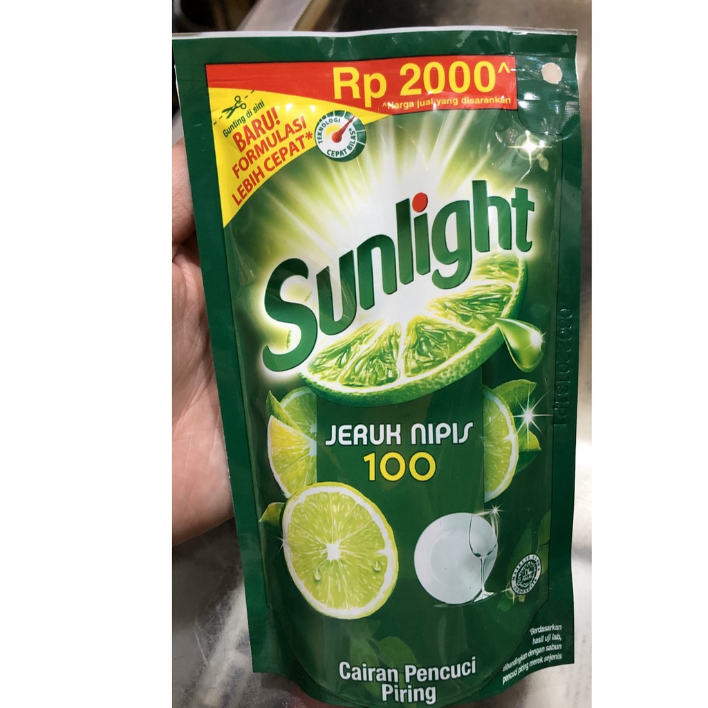 Sabun Sunlight Nipis Lime New Pouch 105 Ml (eceran 2000)