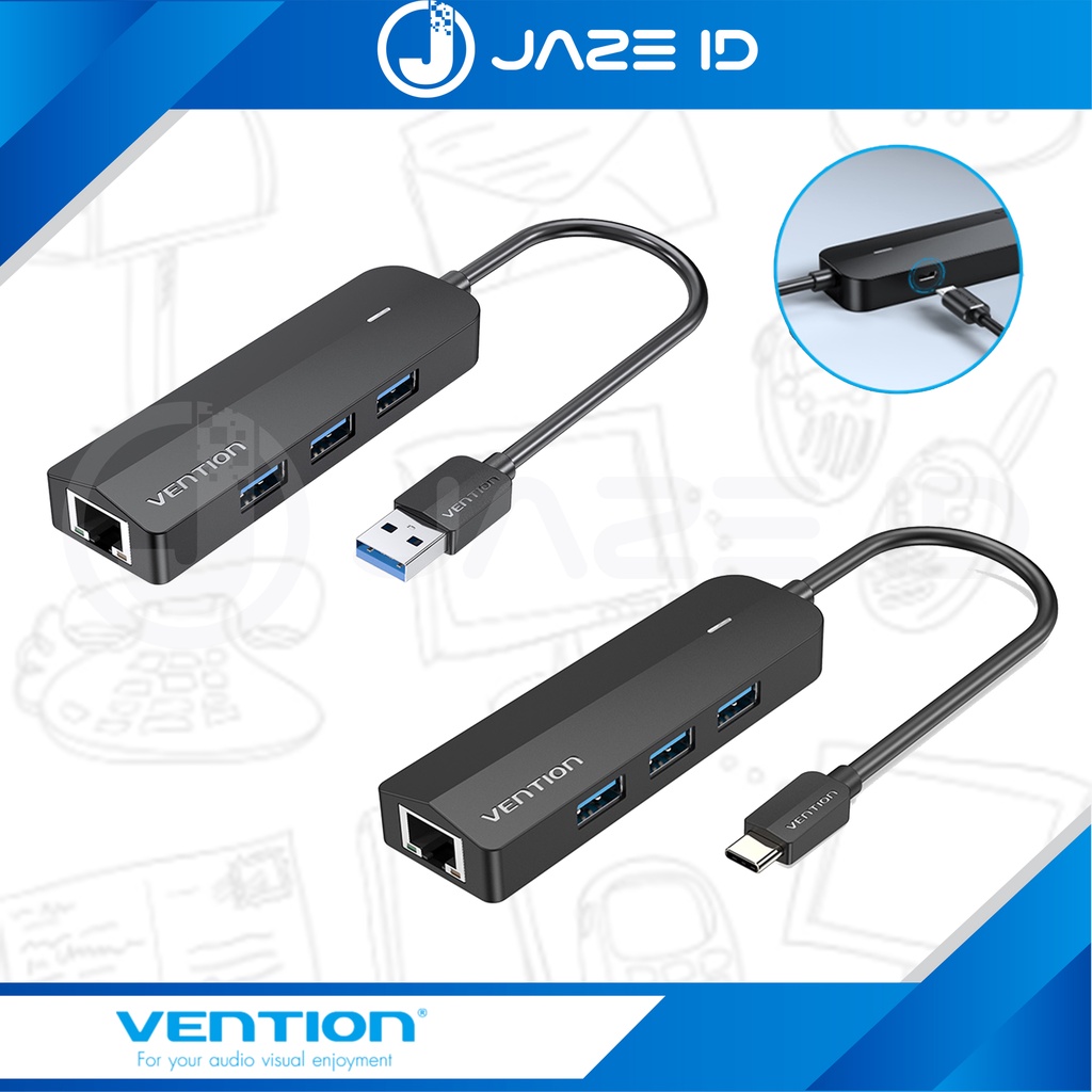 Vention USB Hub 3.0 with Gigabit Ethernet Type C RJ45 LAN Network